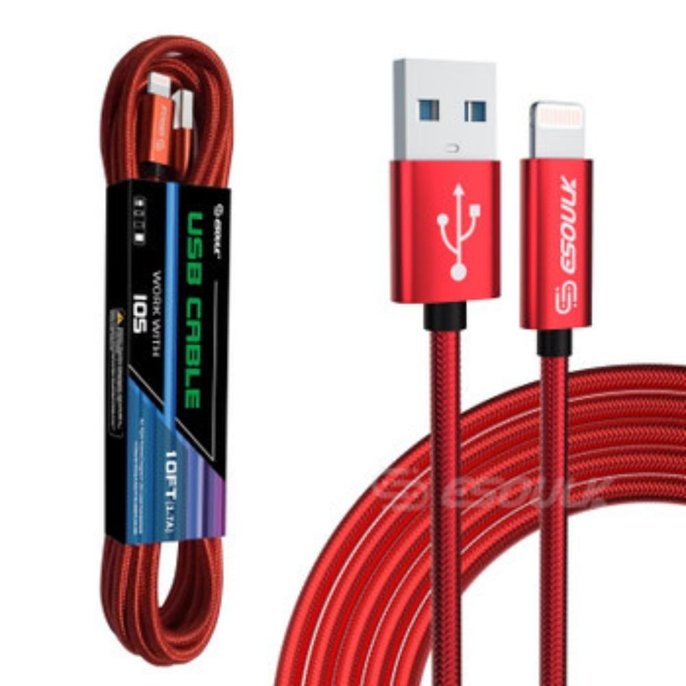 10FT USB Cable For IPhone XS/XR/XS MAX 1.7A DC-THE CEO