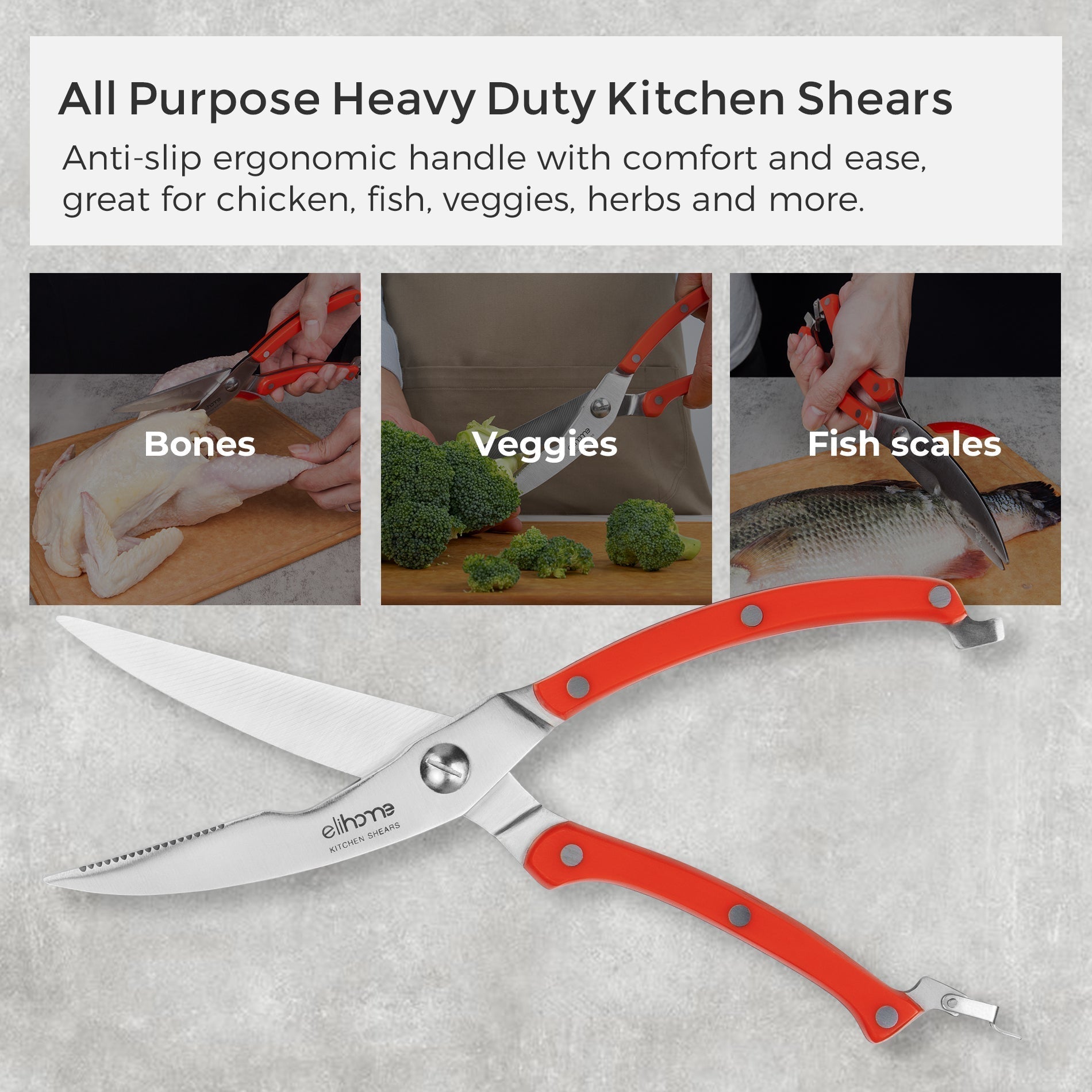 5 Piece Professional Kitchen Knife Set DC-Powered by People